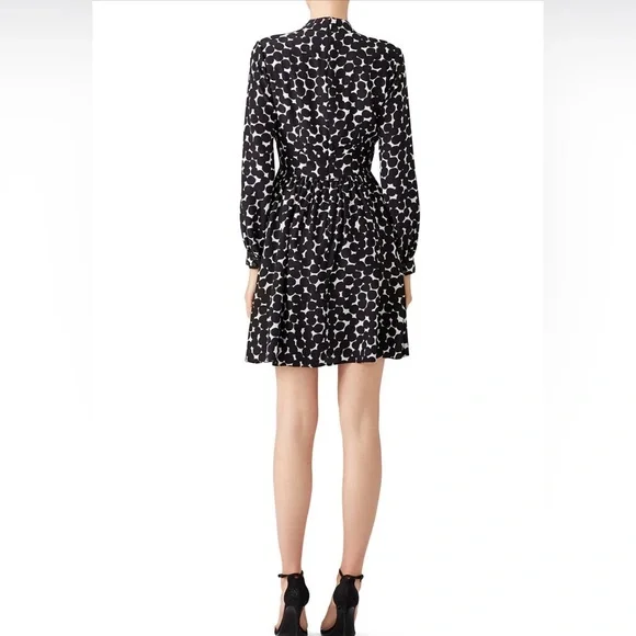 Kate Spade Black and White Long Sleeve Dress - Picture 3 of 6